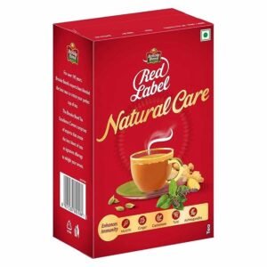 Brooke Bond Red Label, Natural Care Tea with 3X more Immunity, 500g, for Immunity Support, Contains Five Ingredients, Clinically Proven Immunity Support, for Men and Women, 1