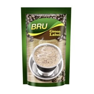 Bru Green Label Filter Coffee 500g I Perfect Mix of 53% Coffee and 47% Chicory I Rich and Smooth Flavourful Cup I Nitro Flush Packaging Retains Fresh Flavour and Aroma I 500g